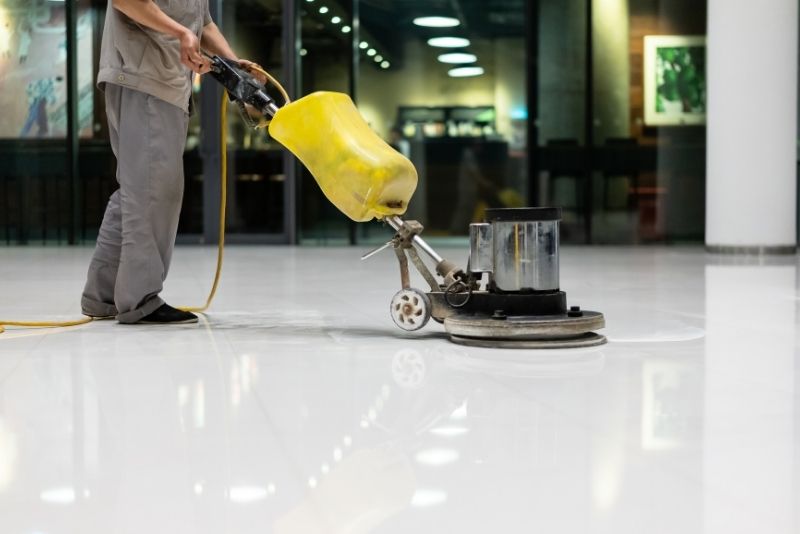 polishing epoxy floor